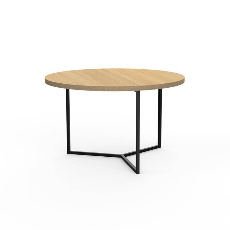Table basse avec pied acier et plateau bois | La Fabrique des Pieds