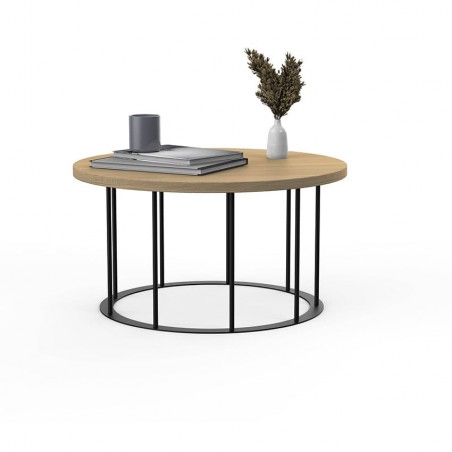 Table basse bois et acier | La Fabrique des Pieds