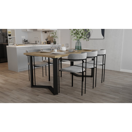 Table à manger 180x90 avec pied et plateau | La Fabrique des Pieds