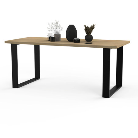 Table à manger 180x80 avec pied et plateau | La Fabrique des Pieds