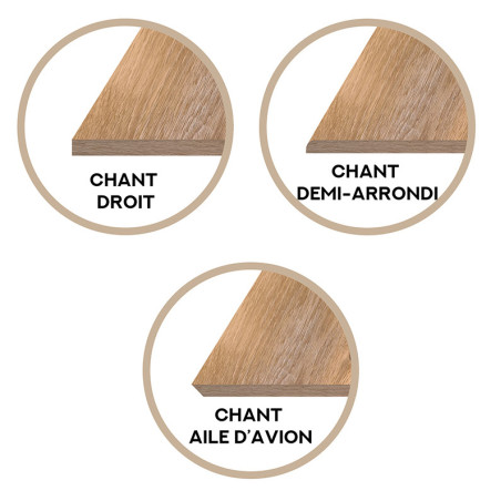 Plateau rond de 70 cm en chêne français | La Fabrique des Pieds