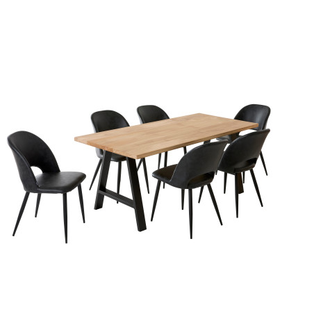 Table à manger 6 personnes en chêne massif | La Fabrique des Pieds
