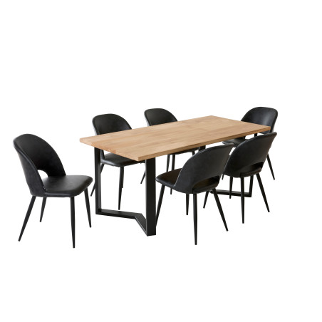 Table à manger 6 personnes en chêne massif | La Fabrique des Pieds
