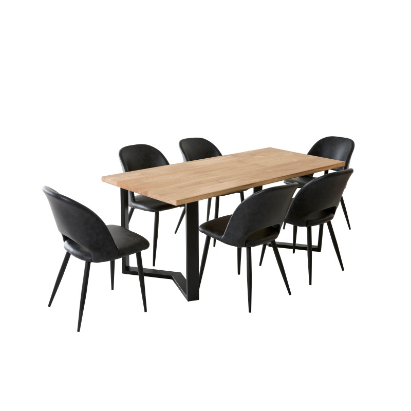 Table à manger 6 personnes en chêne massif | La Fabrique des Pieds