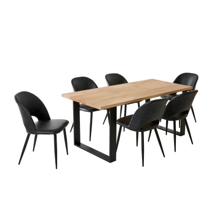 Table à manger 6 personnes en chêne massif | La Fabrique des Pieds