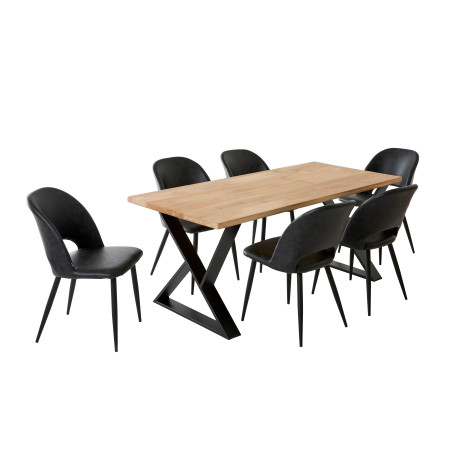 Table à manger 6 personnes en chêne massif | La Fabrique des Pieds