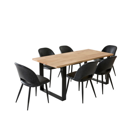Table à manger 6 personnes en chêne massif | La Fabrique des Pieds