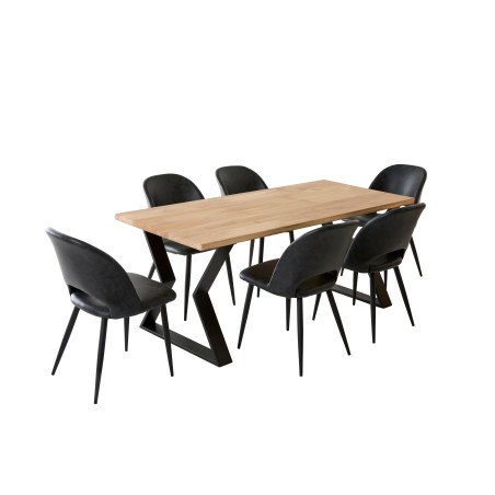 Table à manger 6 personnes en chêne massif | La Fabrique des Pieds