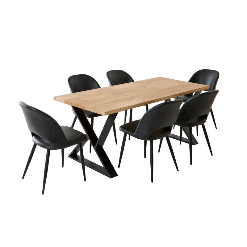 Table à manger 6 personnes en chêne massif | La Fabrique des Pieds