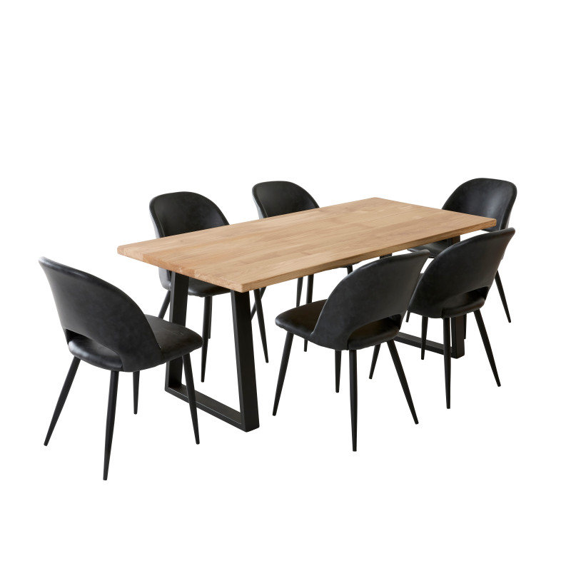 Table à manger 6 personnes en chêne massif | La Fabrique des Pieds