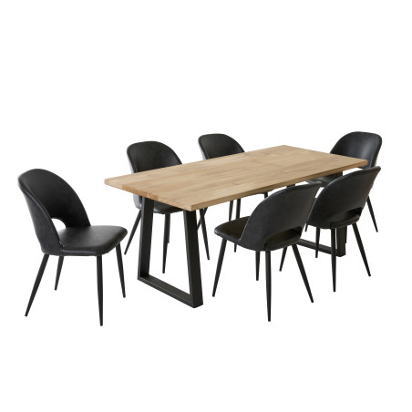 Table à manger 6 personnes en chêne massif | La Fabrique des Pieds