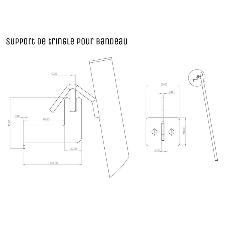 Échelle de bibliothèque carrée | La Fabrique des Pieds