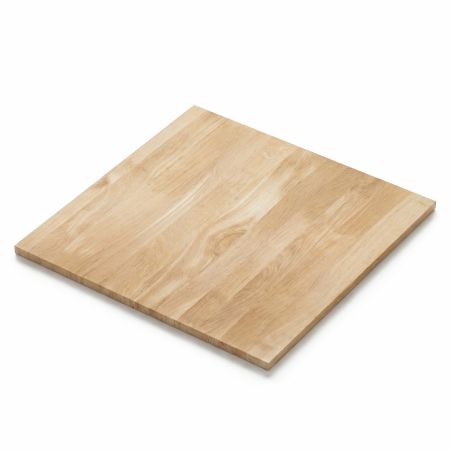Plateau bois massif carré 80x80 cm