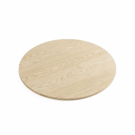 Plateau bois massif rond 80 cm