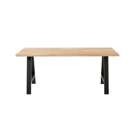 Bureau individuel en chêne massif 180x80 cm - design pied en A