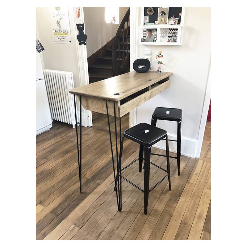 Pied de table 3 tiges 90cm Hairpin legs La Fabrique des Pieds