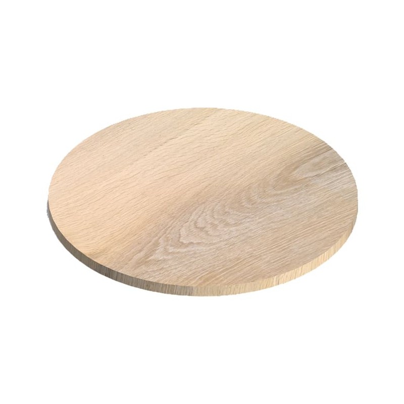Plateau rond en chêne 80 cm | La Fabrique des Pieds