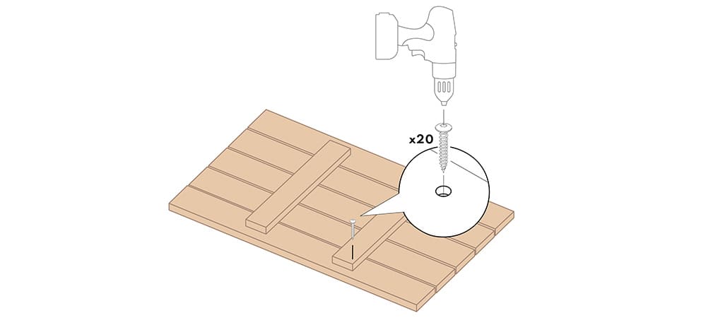 Création banc - étape 5