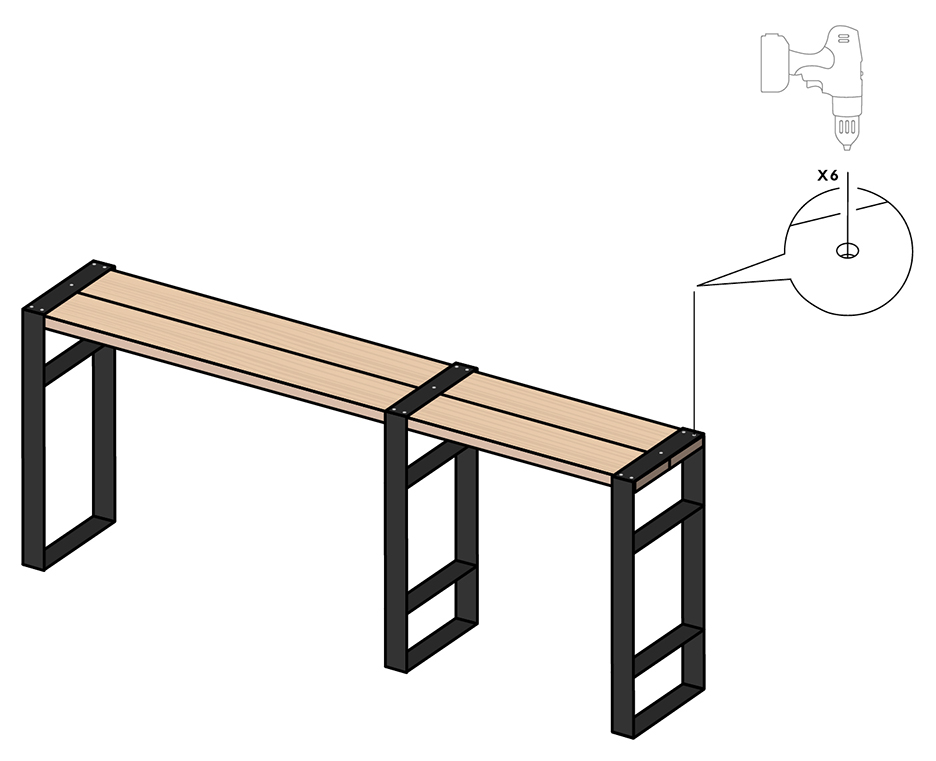 DIY make a piece of furniture 2 in 1 step 4
