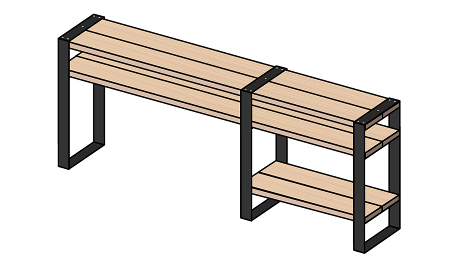 DIY fabriquer un meuble 2 en 1 étape 7