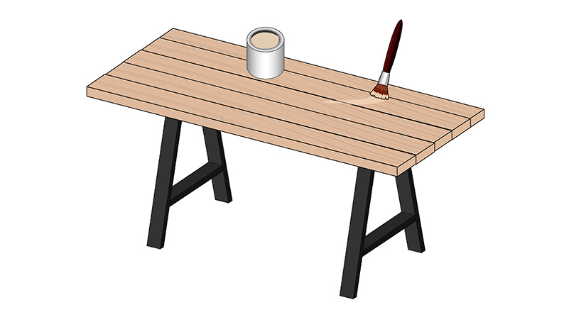 DIY Table de ferme - étape 6