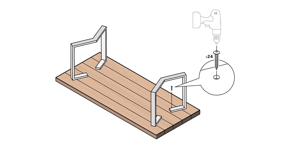 Article DIY 35 - Table à manger : étape 2