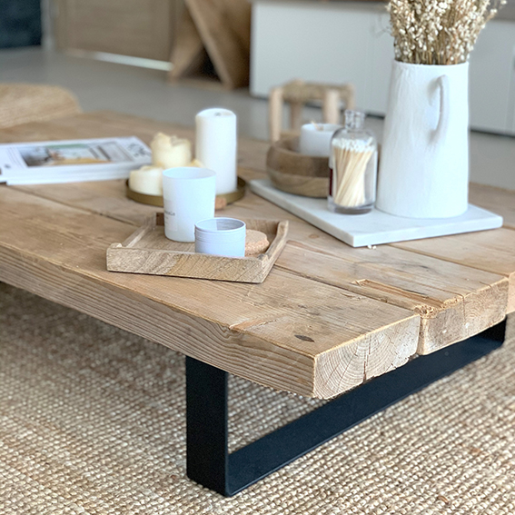 table basse avec petite poutre