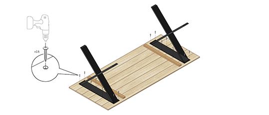 Diy dining table for outdoor stage 4