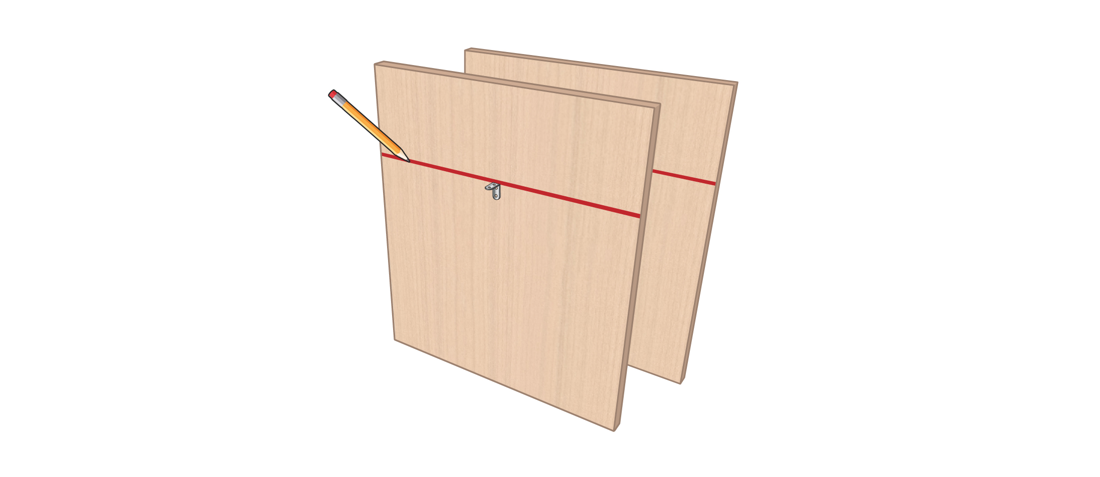 meuble vinyle DIY étape 2