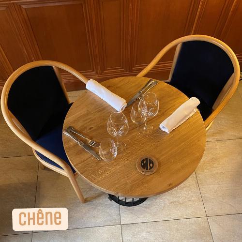 Plateau rond de 70 cm en chêne français | La Fabrique des Pieds