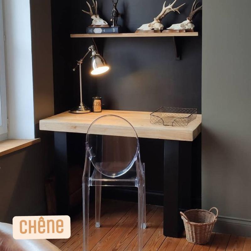 Plateau bois massif rectangle 100x50 cm