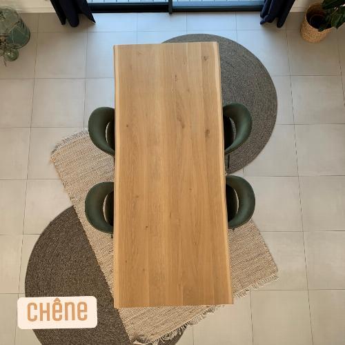 Plateau rectangulaire 240 x 100 cm en bois | La Fabrique des Pieds