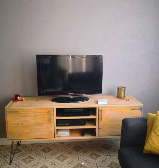 pied épingle renforcé - meuble tv