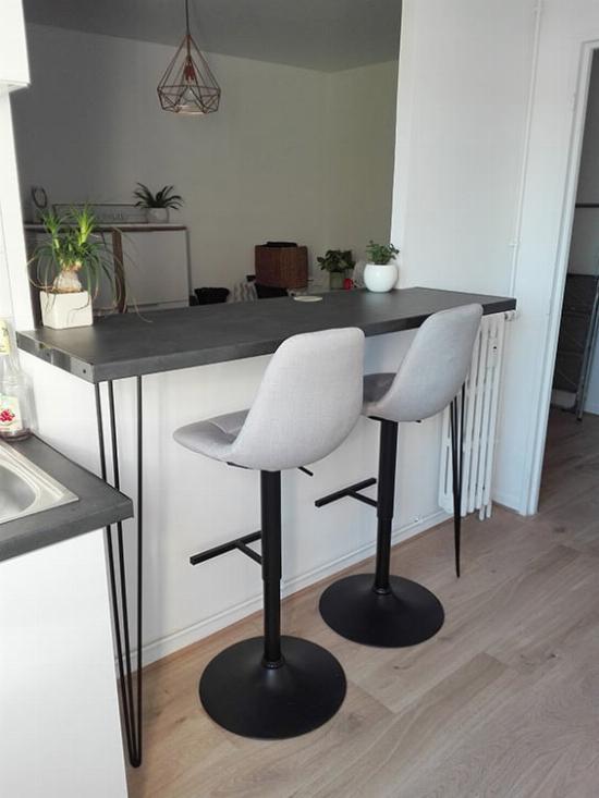 Pied épingle renforcé pour bar