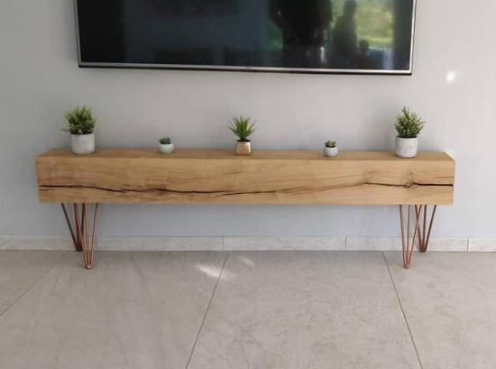 Pied épingle renforcé pour meuble TV