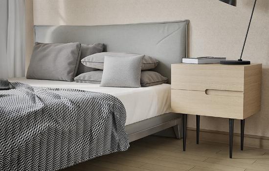 pied conique droit table de chevet h30 
