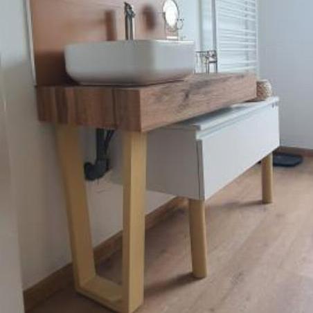 Pied pour surélever un meuble de salle de bain 