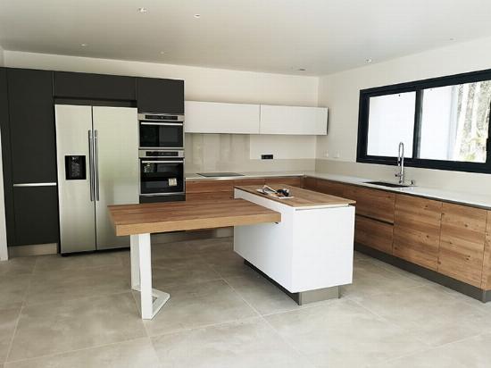 Pied M - ilot de cuisine