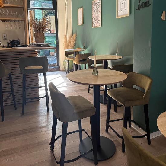 Table haute avec pied bistrot