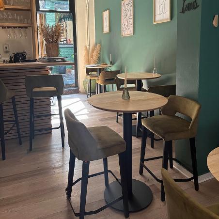 Table haute avec pied bistrot