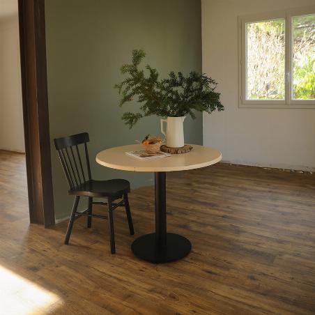 Table à manger avec pied central