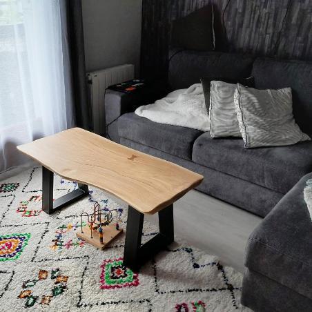 Table basse bois acier 