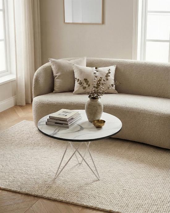 Table basse 41,2x70 cm avec pied triple