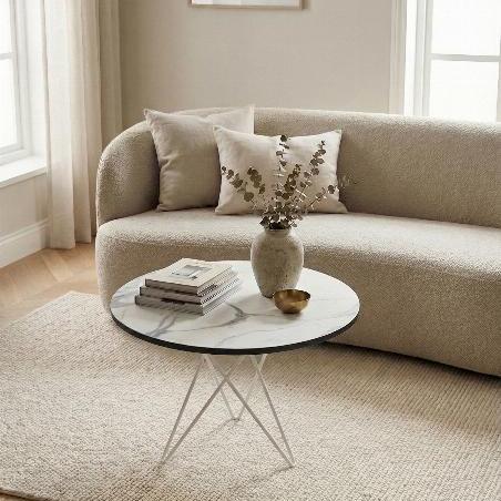 Table basse 41,2x70 cm avec pied triple