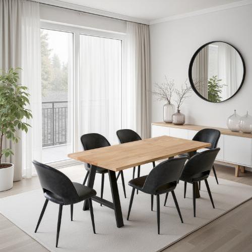 Table à manger 6 personnes en chêne massif | La Fabrique des Pieds