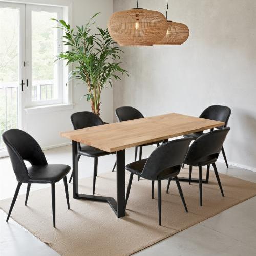 Table à manger 6 personnes en chêne massif | La Fabrique des Pieds