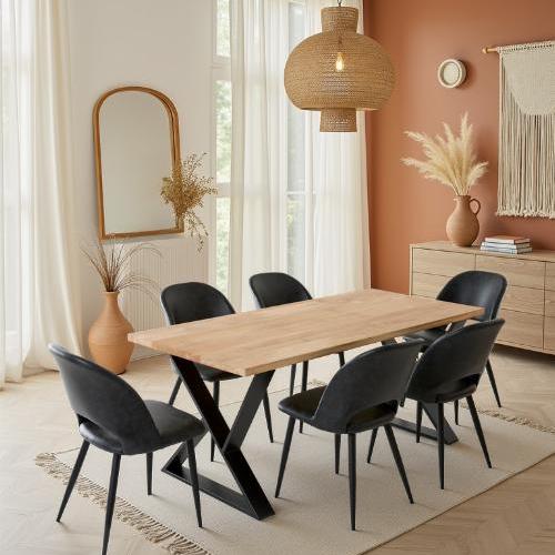 Table à manger 6 personnes en chêne massif | La Fabrique des Pieds