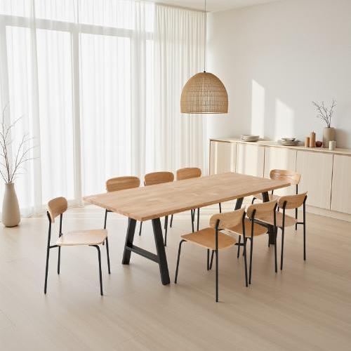 Table à manger 8 personnes en chêne massif | La Fabrique des Pieds