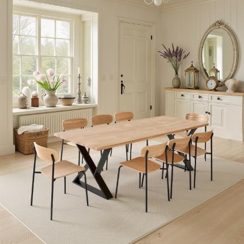 Table à manger 8 personnes en chêne massif | La Fabrique des Pieds