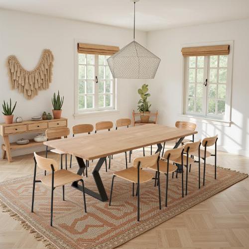 Table à manger 10 personnes en chêne massif | La Fabrique des Pieds